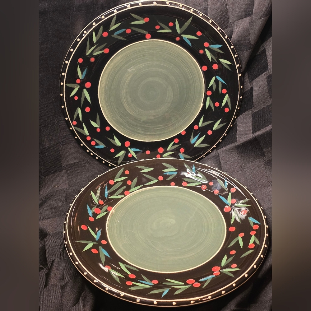 Certified International Made Exclusively For Petes Coffee & Tea - RARE Plates x2